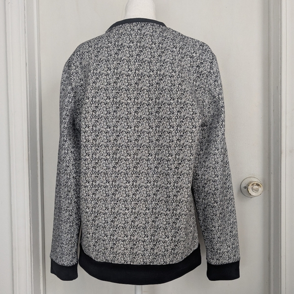 Calvin Klein Black and Gray Crewneck Sweatshirt Accented with A Zip For Men Sz S - Picture 2 of 8